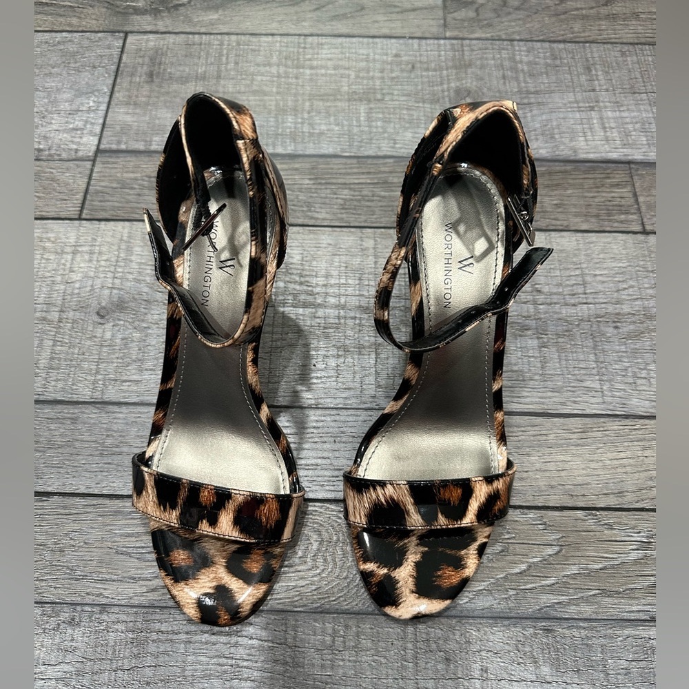 Worthington high heel shoes. Leopard print